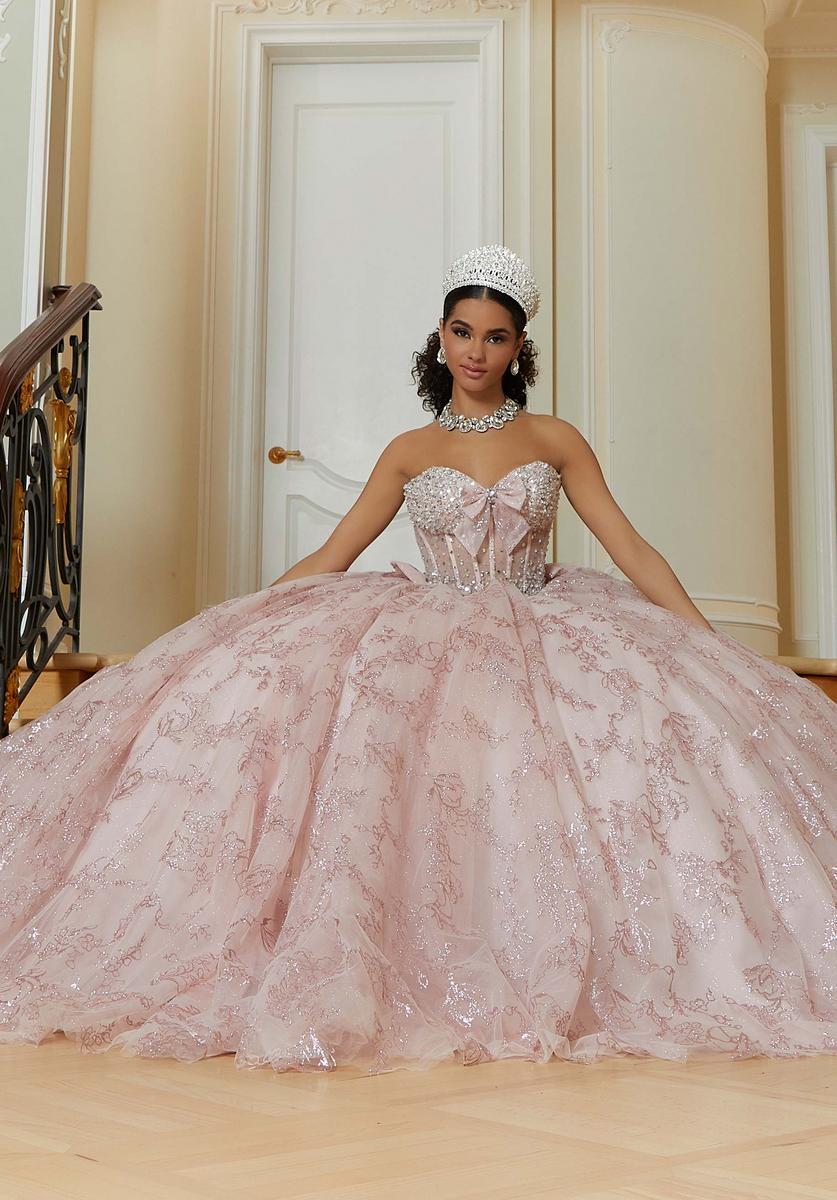 Vizcaya by Morilee Beaded Corset Quince Dress 89478 - Image 3