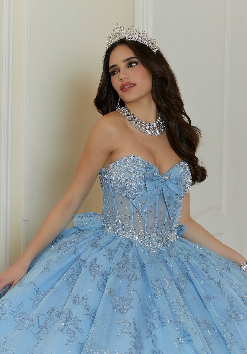 Vizcaya by Morilee Beaded Corset Quince Dress 89478 - Image 6