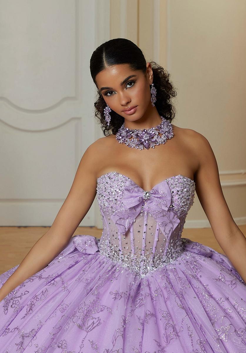 Vizcaya by Morilee Beaded Corset Quince Dress 89478 - Image 7