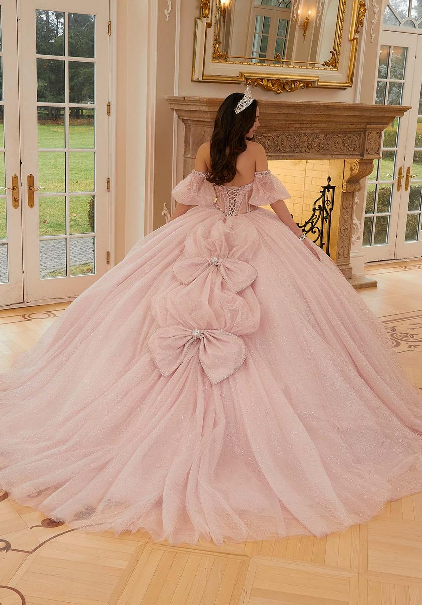 Vizcaya by Morilee Sheer Corset Quince Dress 89479 - Image 2