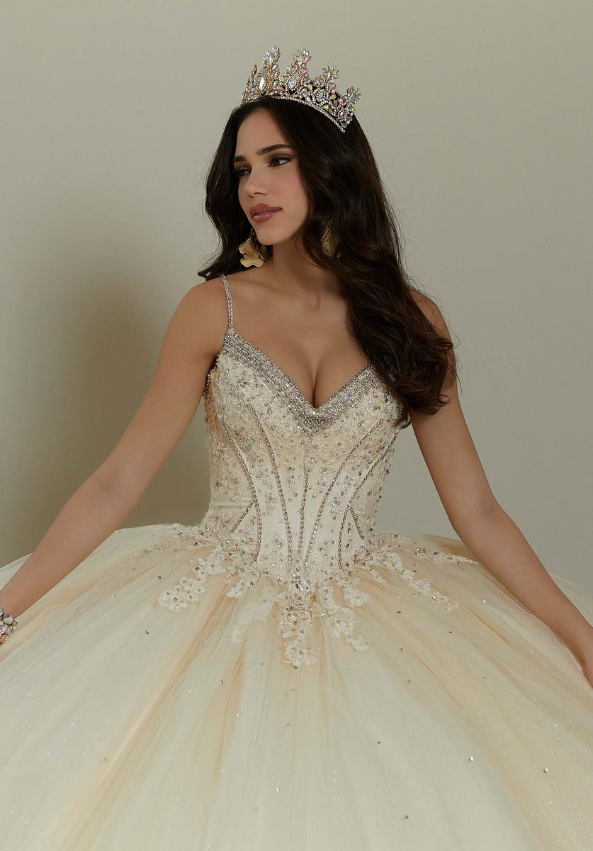 Vizcaya by Morilee Tulle Corset Quince Dress 89482 - Image 6