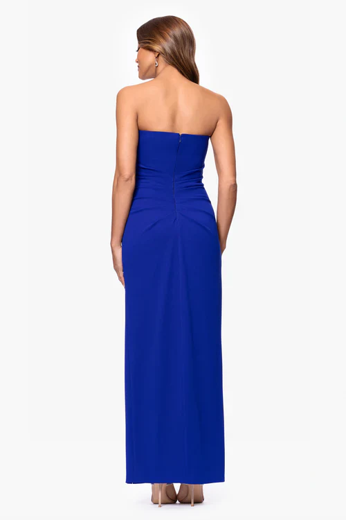 Xscape Evenings "Anne" Scuba Crepe Strapless Dress 6816X - Image 3