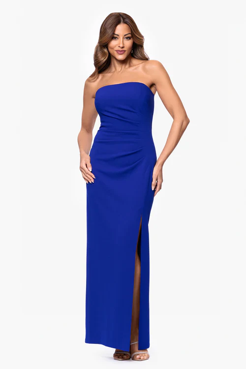 Xscape Evenings "Anne" Scuba Crepe Strapless Dress 6816X - Image 4
