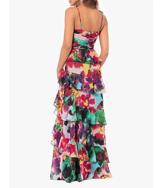 Xscape Evenings Floral Gown 6372X - Image 6