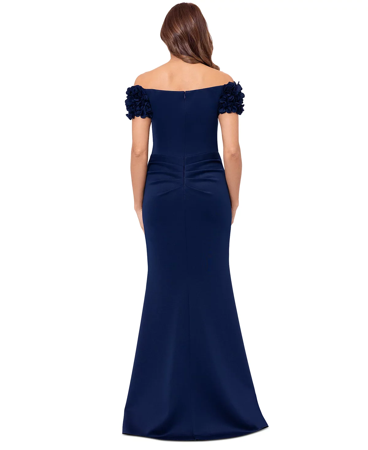 Xscape Evenings Floral Off the Shoulder Dress 6341X - Image 2