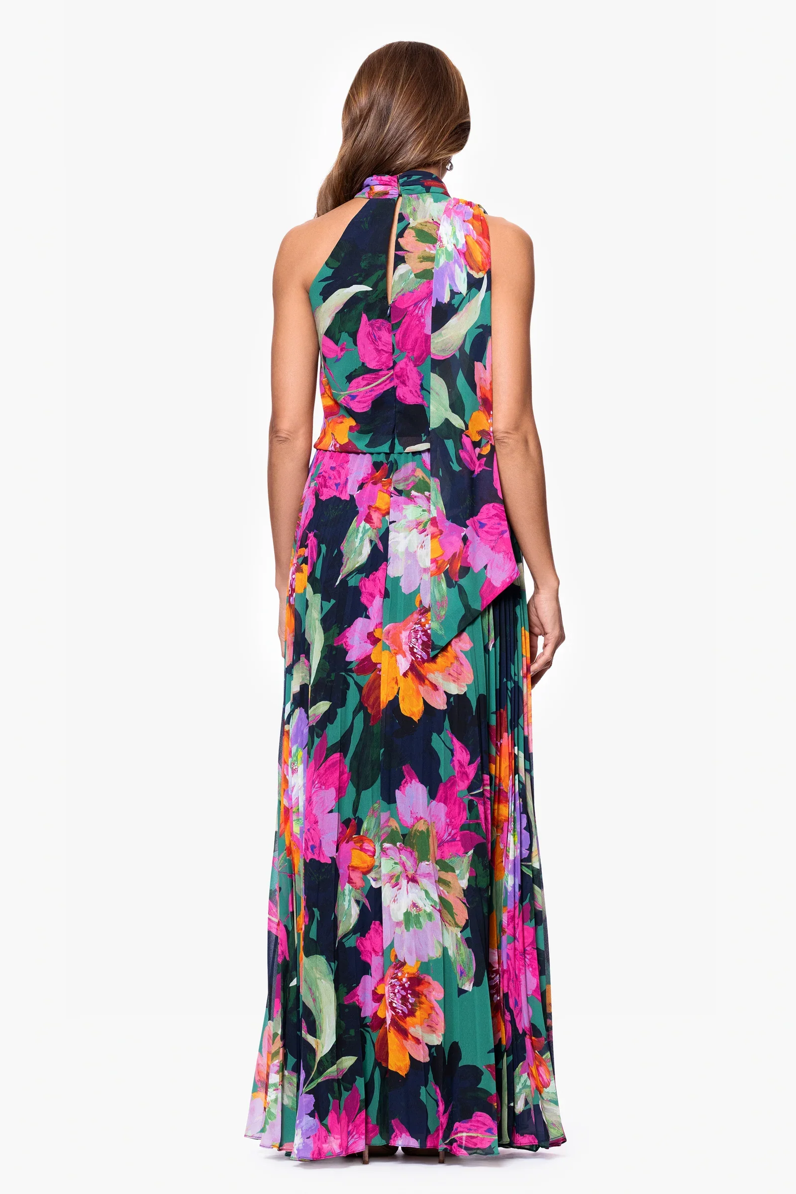 Xscape Evenings "Gia" Floral Print Chiffon Dress 6901X - Image 3