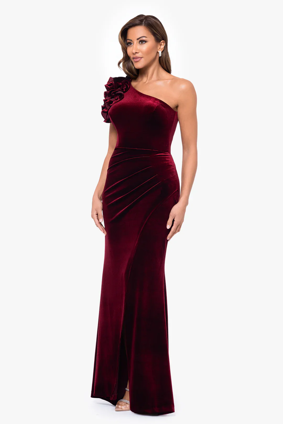 Xscape Evenings "Kristin" Velvet Evenings Gown 6460X - Image 3