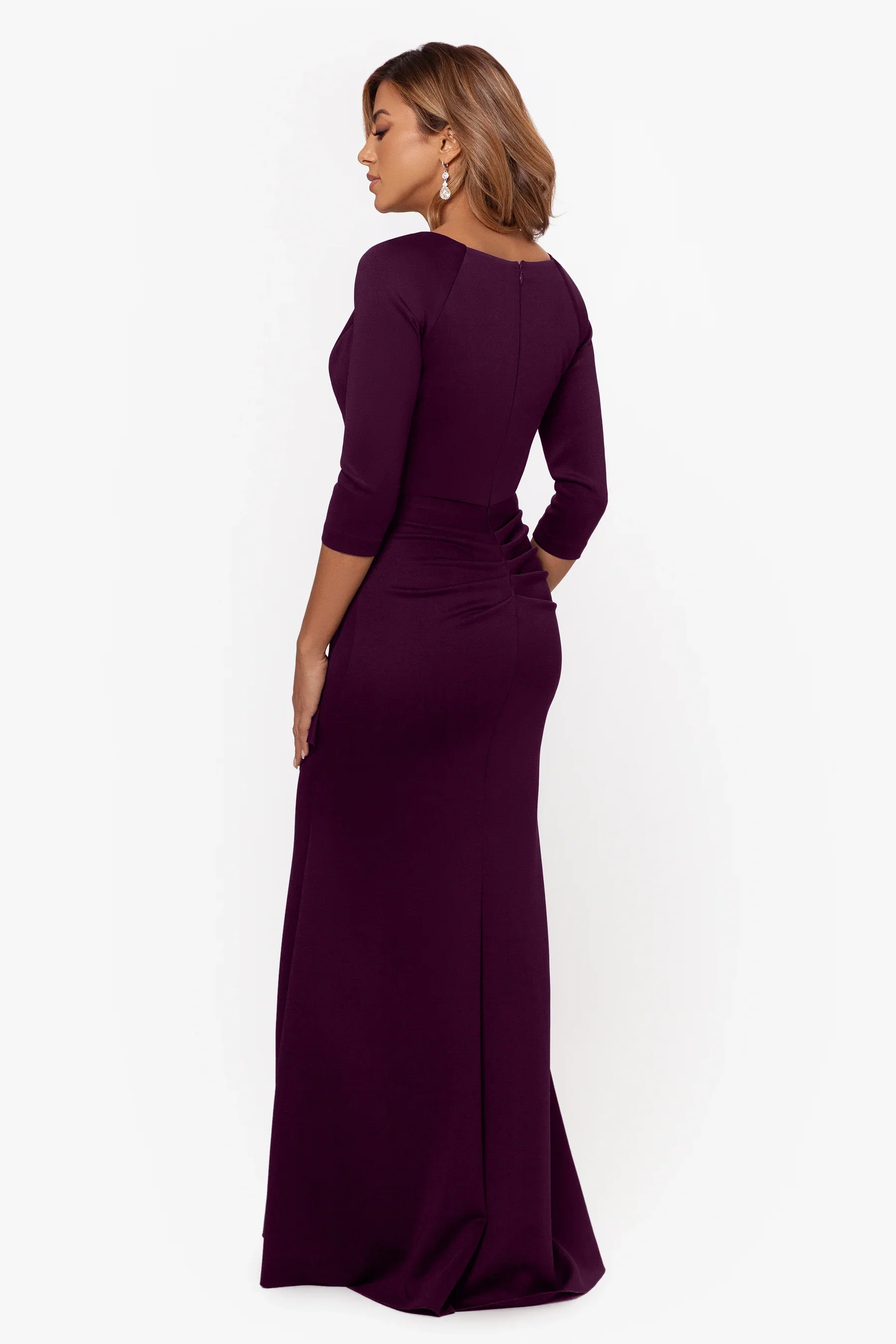 Xscape Evenings "Lexi" Ruched Scuba Evening Dress 4452X - Image 10