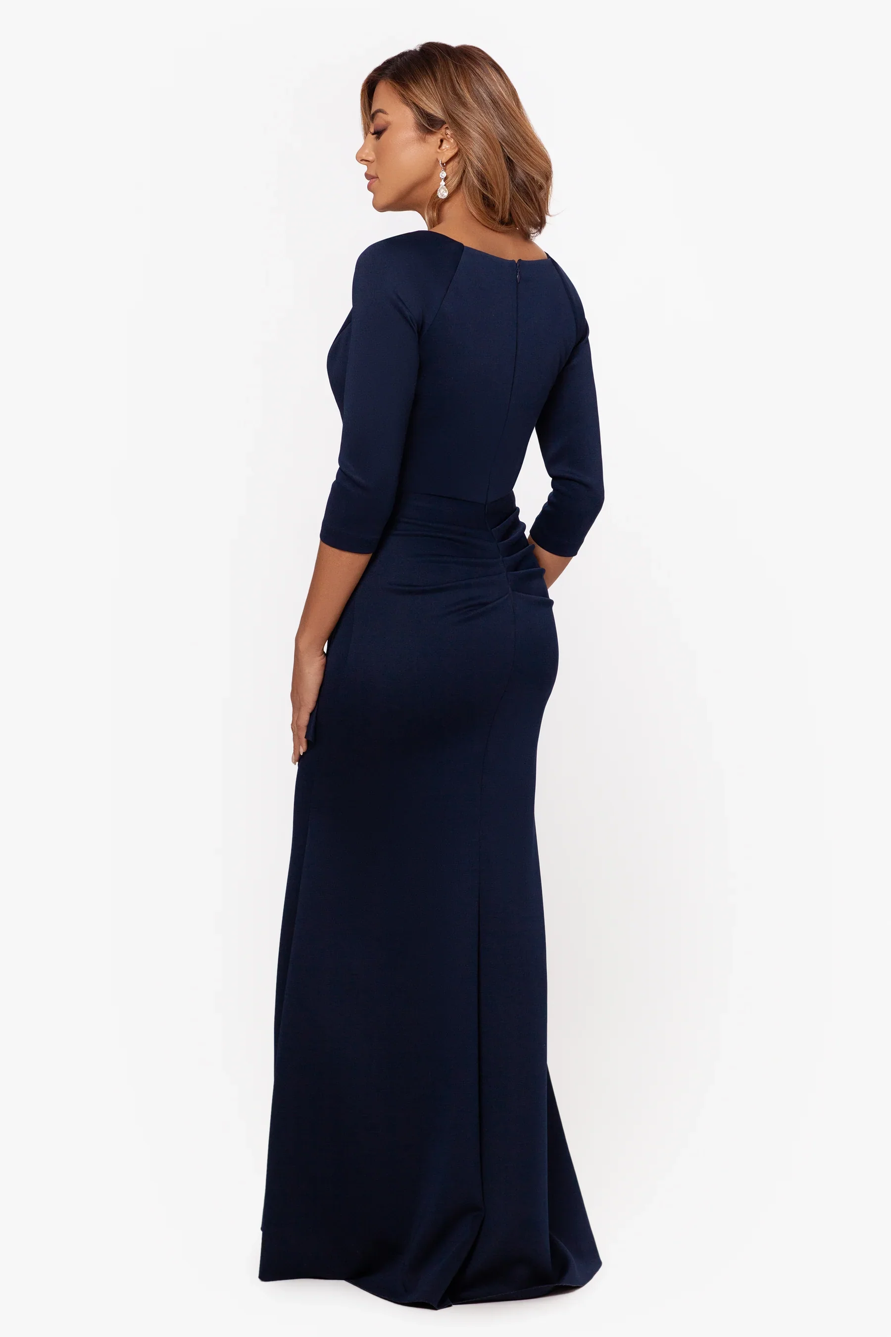 Xscape Evenings "Lexi" Ruched Scuba Evening Dress 4452X - Image 5