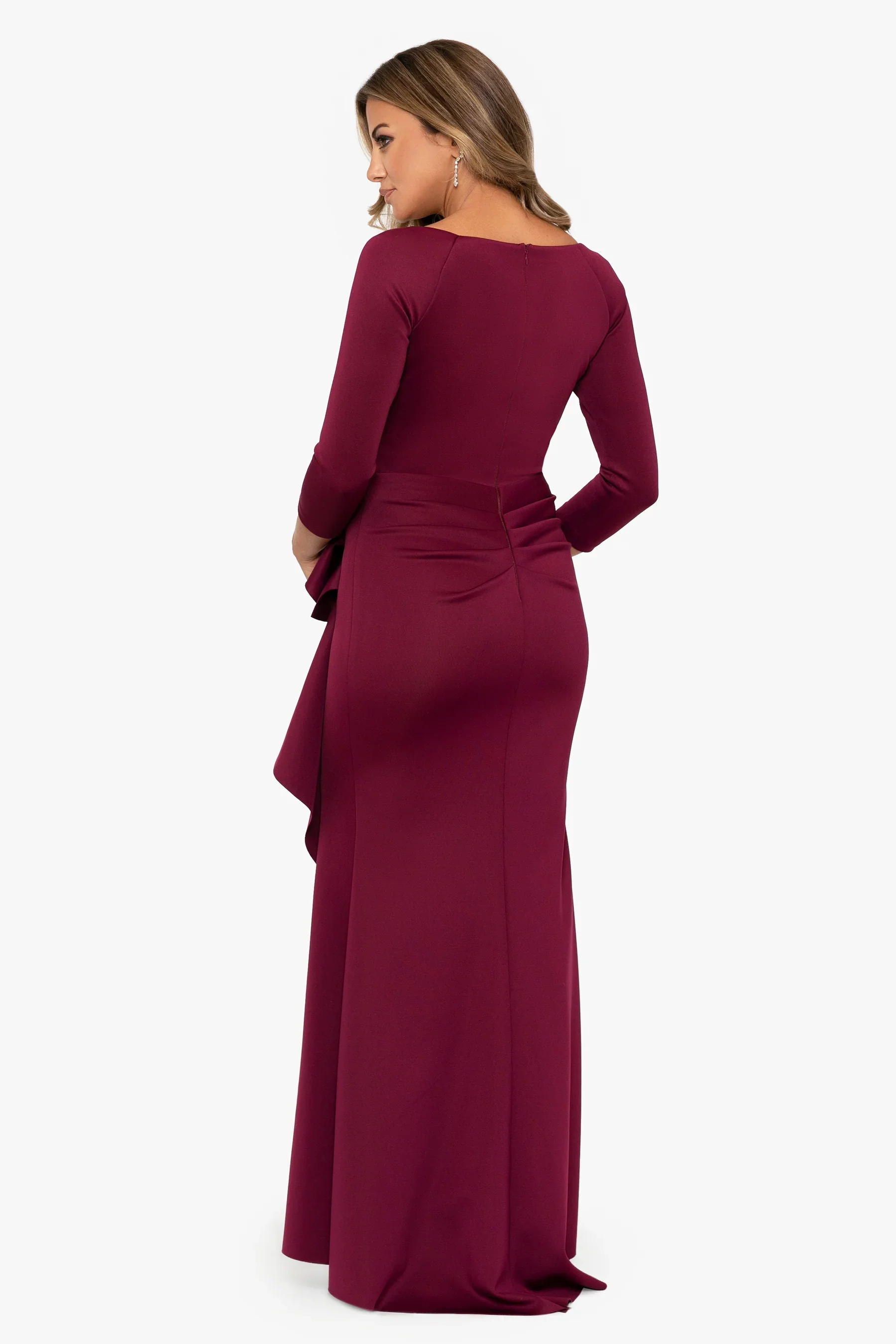 Xscape Evenings "Lexi" Ruched Scuba Evening Dress 4452X - Image 8