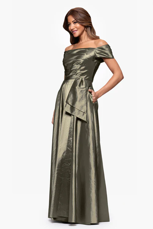 Xscape Evenings "Mildred" Taffeta Dress 6919X - Image 4