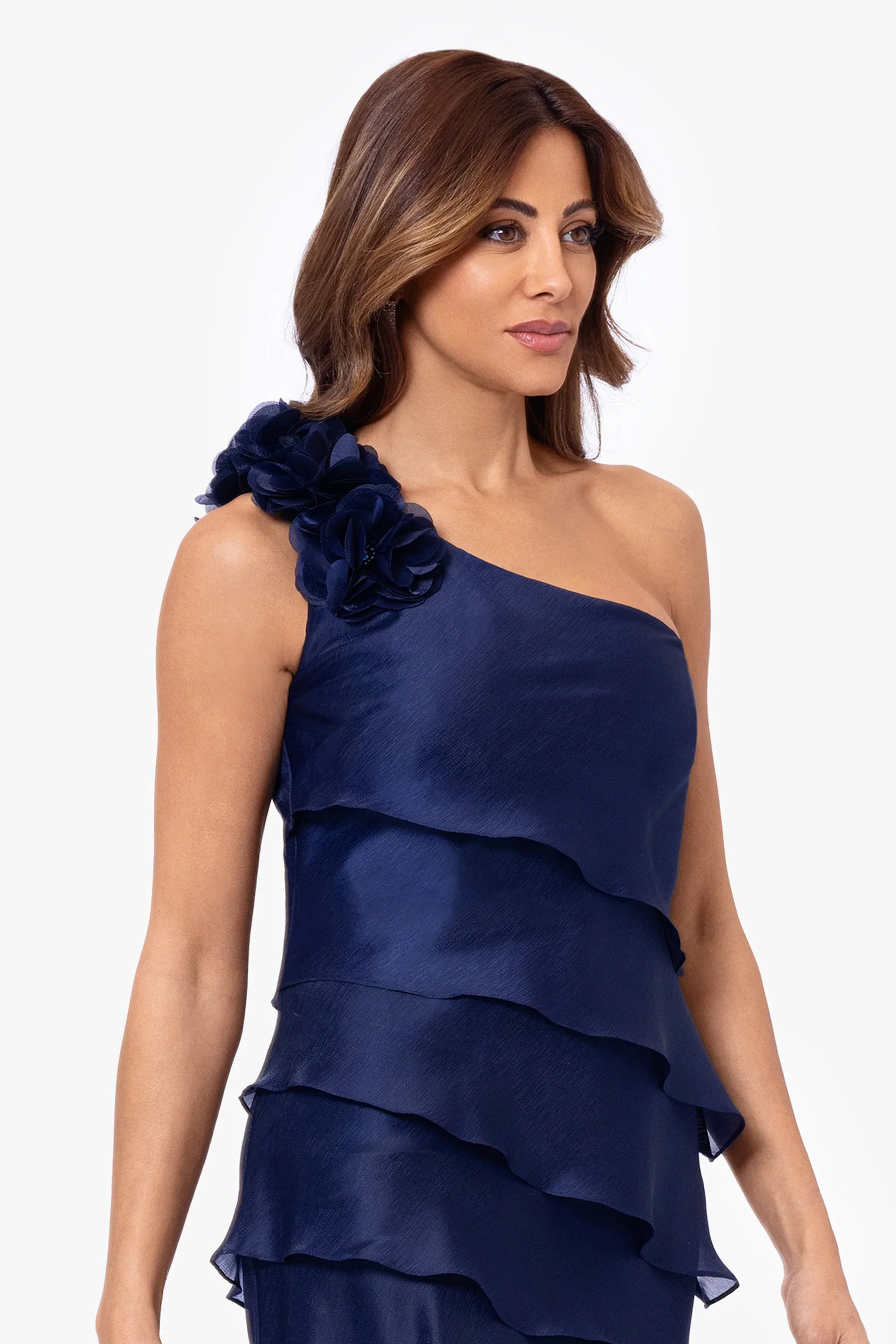 Xscape Evenings "Rosina" Tiered Organza Evening Dress 6318X - Image 2